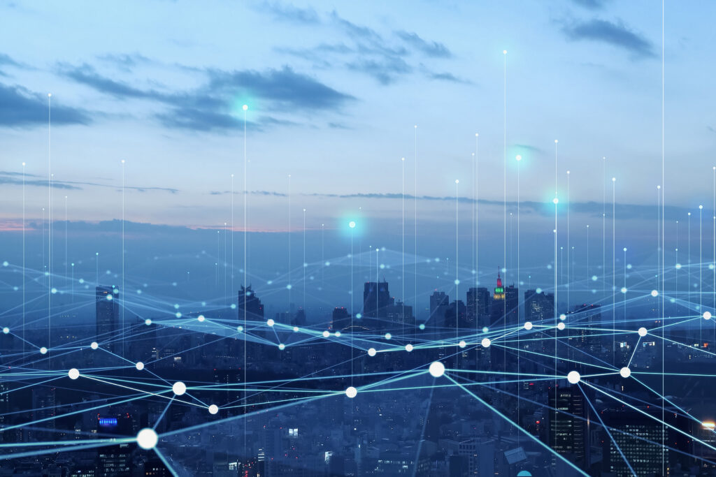 Smart,City,And,Communication,Network,Concept.,5g.,Iot,(internet,Of